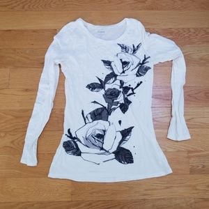 Express M rose patterned top